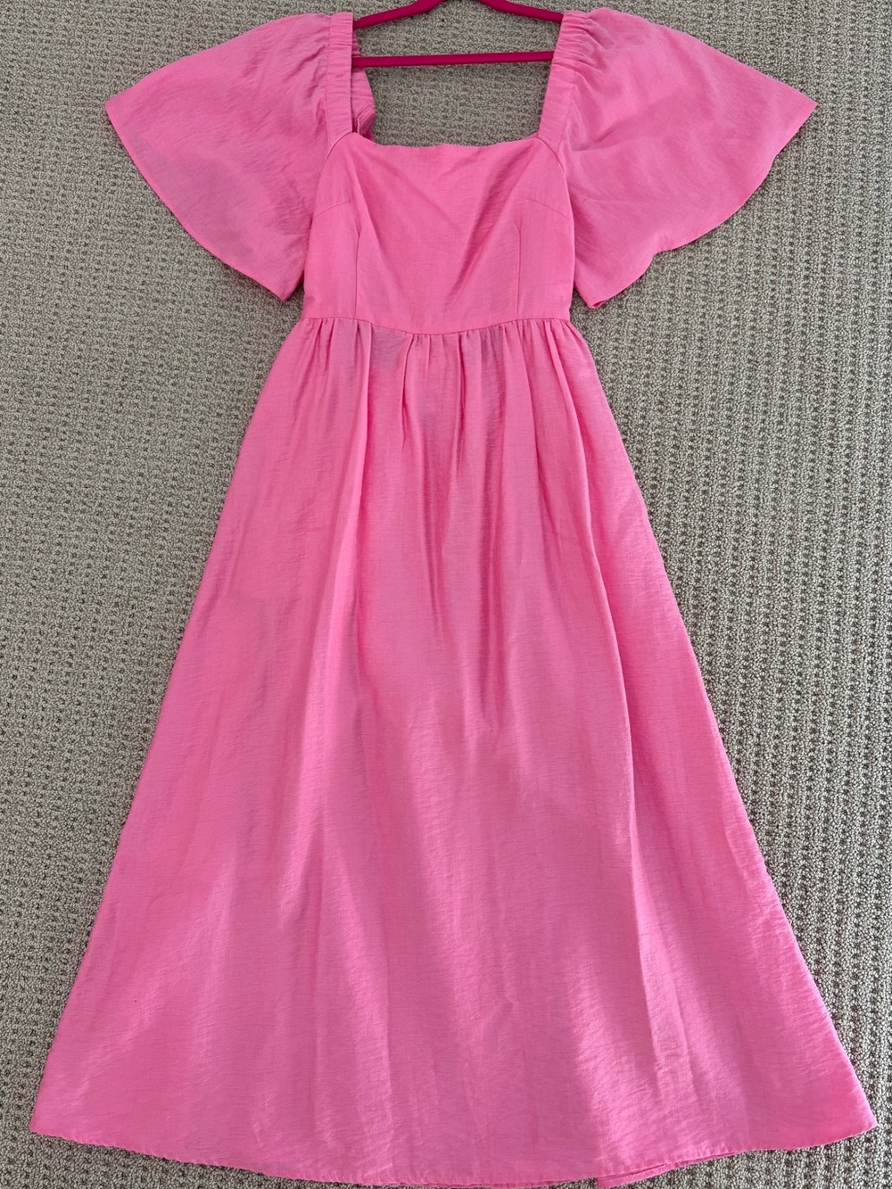 Target Pink Puff Sleeve Maxi Dress